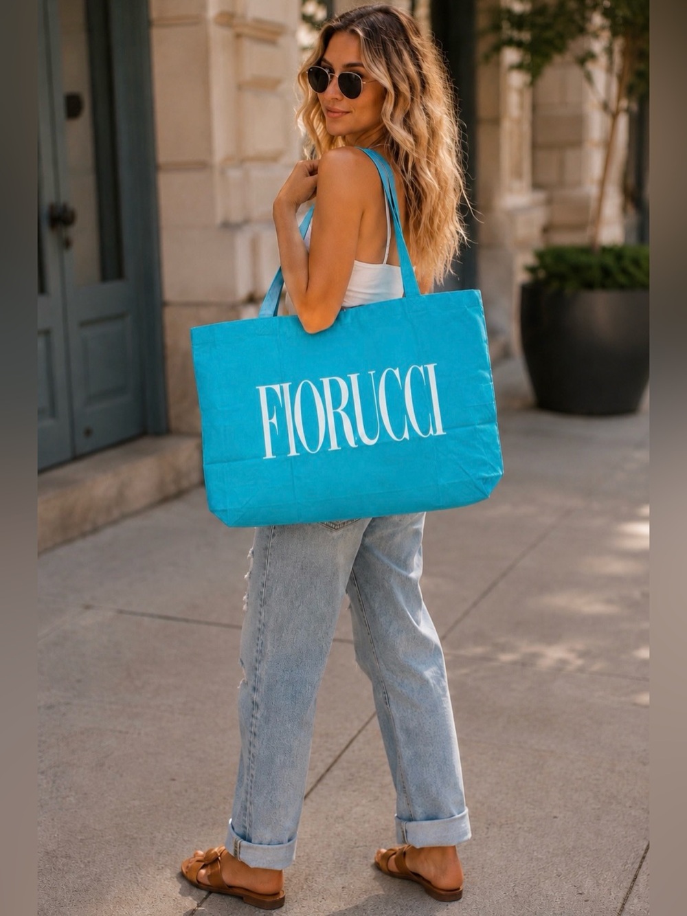 NWT Fiorucci Angels Block Logo Tote